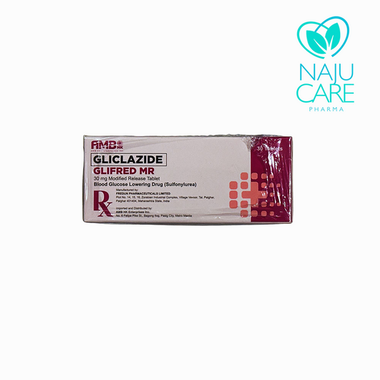 Gliclazide Glifred MR 30mg Tablet 1 BOX