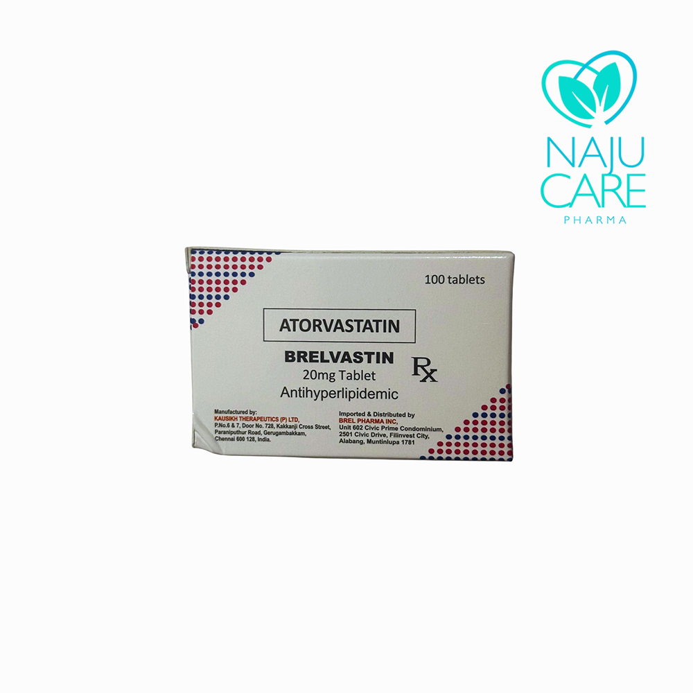 Atorvastatin Brelvastin 20mg Tablet 1 BOX