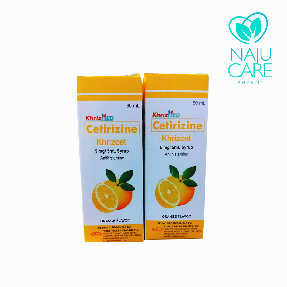 Cetirizine Khrizcet 5mg/5ml Syrup 1 BOX