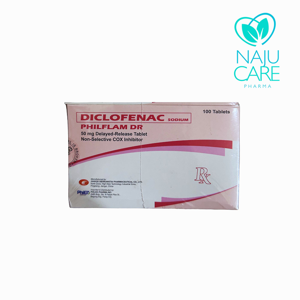 Diclofenac PHILFLAM DR 50mg Tablet 1 BOX