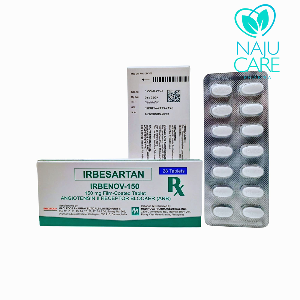Irbesartan Irbenov-150 150mg Film-Coated Tablet 1 BOX