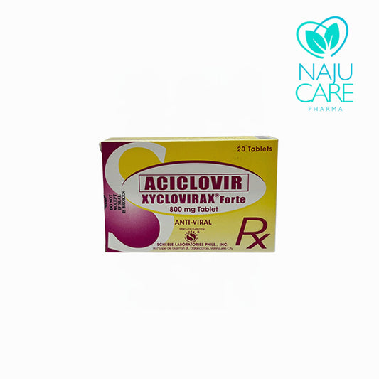 Aciclovir XYCLOVIRAX 800mg Tablet 1 BOX