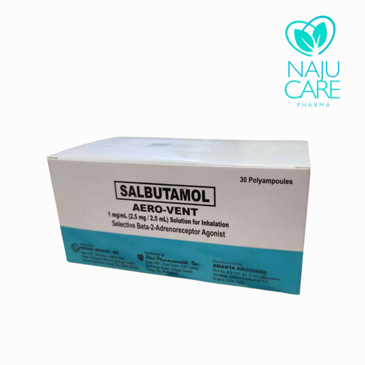 Salbutamol Aerovent 1mg/ 2.5mg/2.5ml Nebules 1 BOX