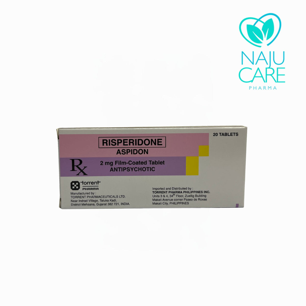 RISPERIDONE 2mg Film-Coated Tablet (Aspidon)