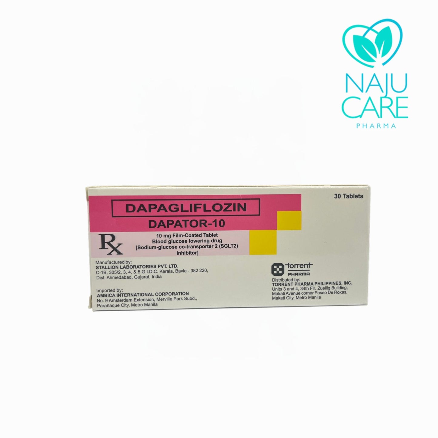 DAPAGLIFLOZIN 10mg/Film-Coated Tablet (Dapator-10)