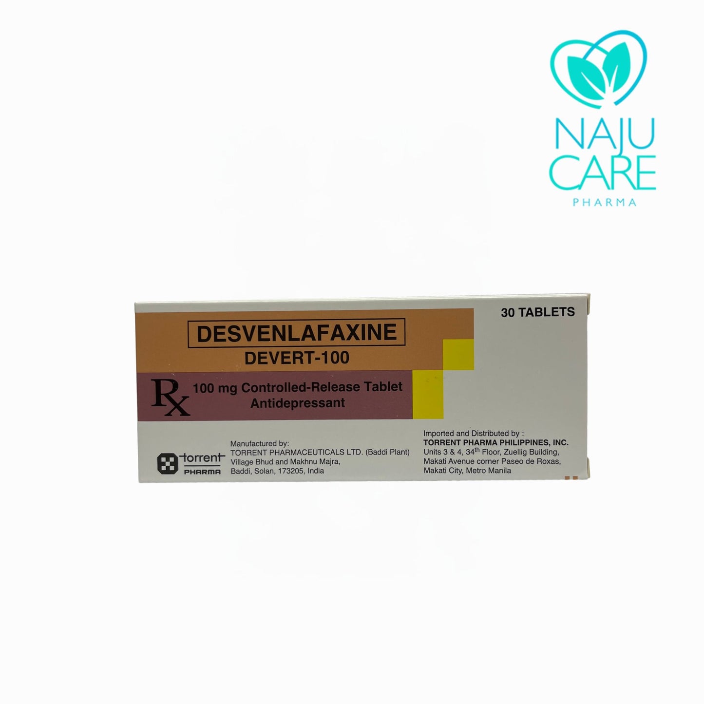 DESVENLAFAXINE 100MG TABLET (DEVERT-100) 30 TABLETS