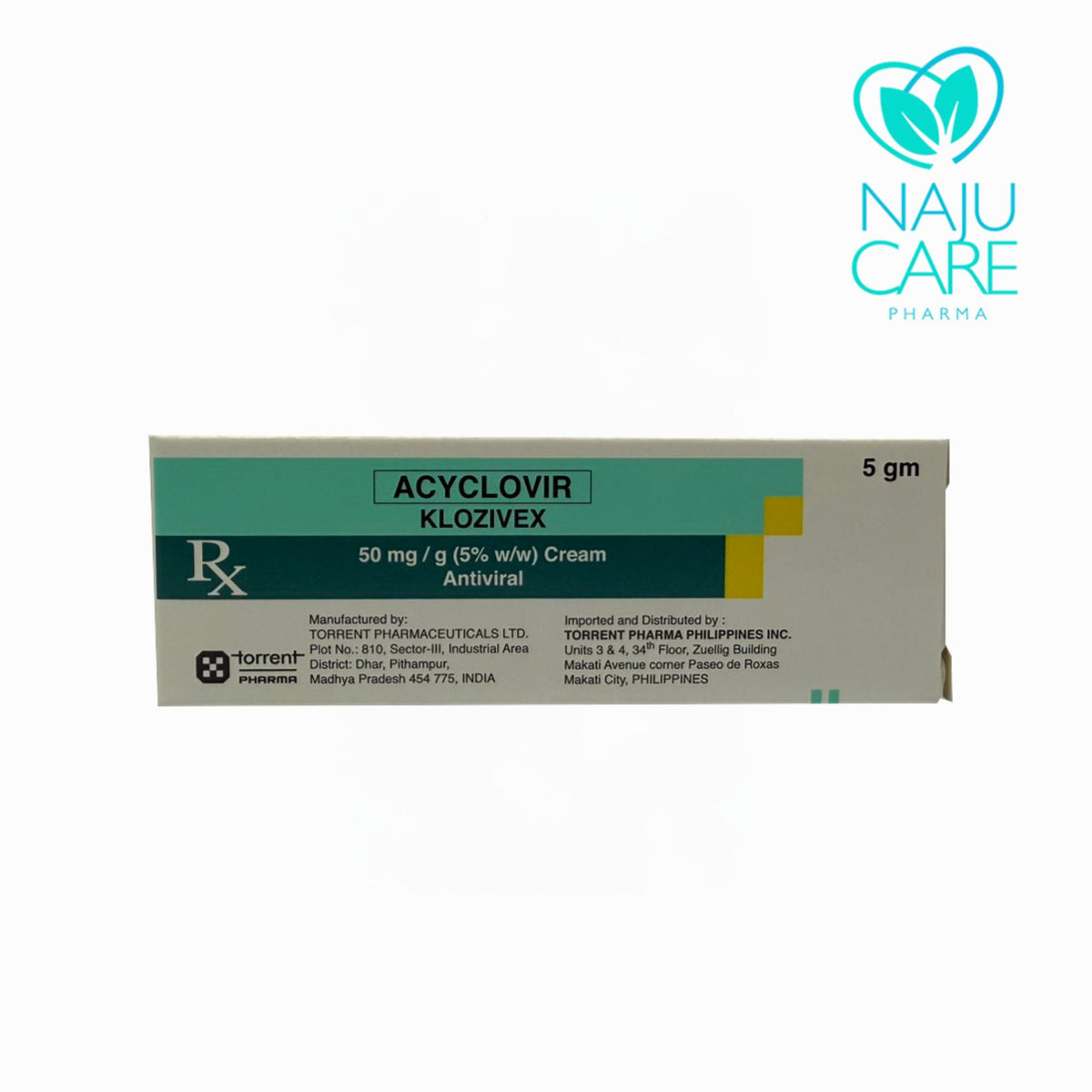ACYCLOVIR 50MG CREAM (KLOZIVEX) 5G