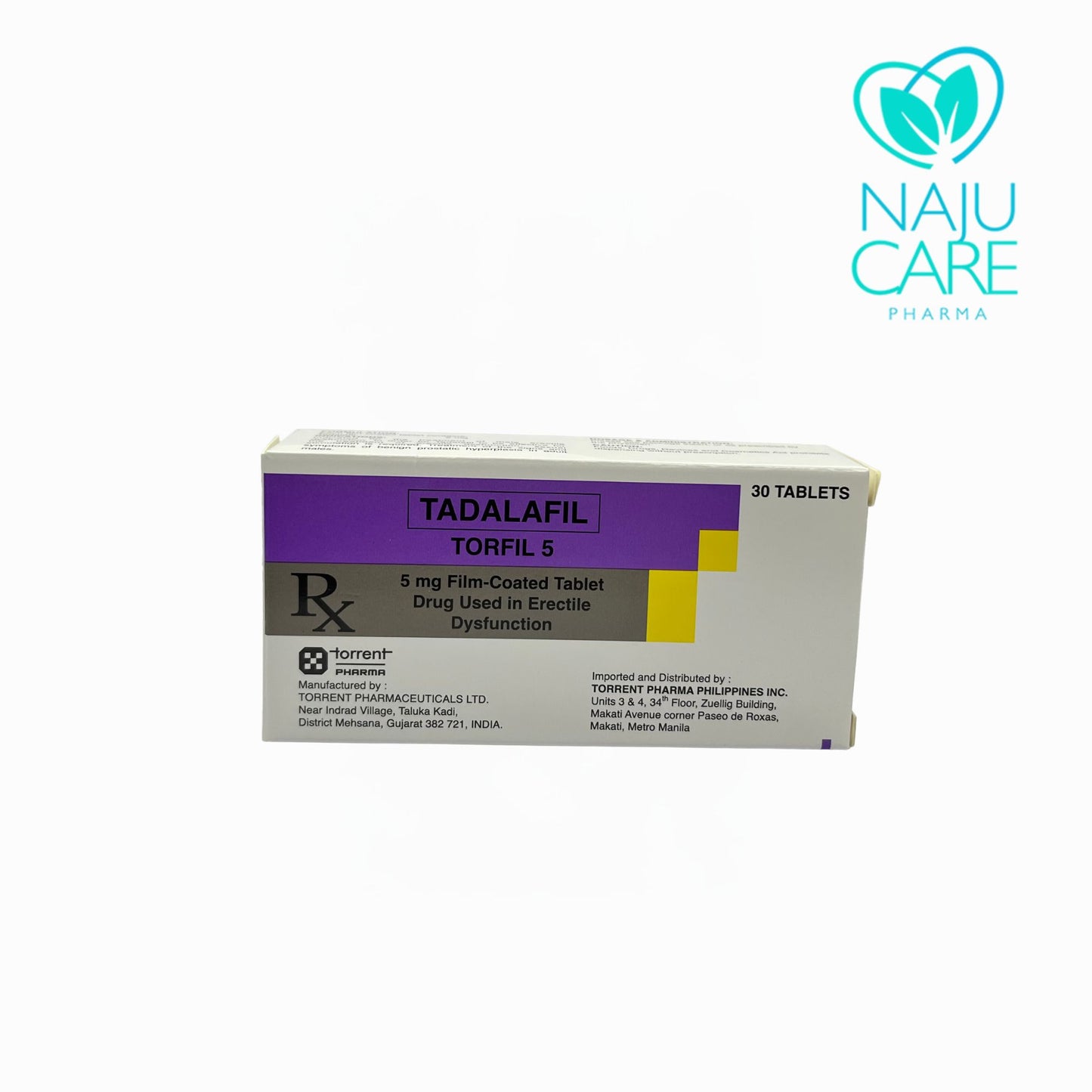 TADALAFIL 5MG FILM-COATED TABLET (TORFIL 5) 30 TABLETS