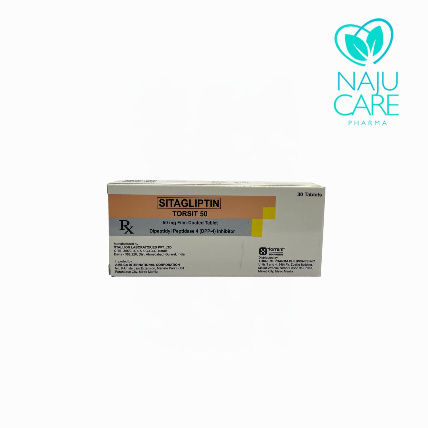 SITAGLIPTIN 50 FILM-COATED TABLET (TORSIT 50) 30 TABLETS