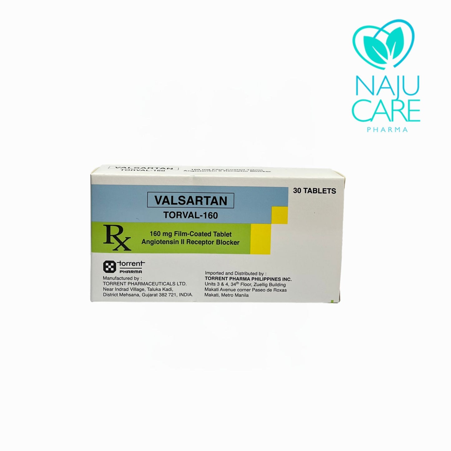 VALSARTAN 160MG FIL-COATED TABLET (TORVAL-160) 30 TABLETS