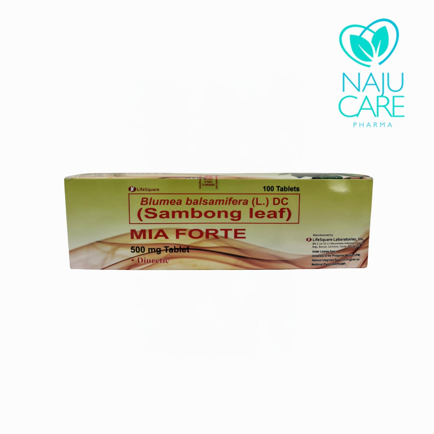 BLUMEA BALSAMIFERA (L.) DC (SAMBONG LEAF) 500 MG MIA FORTE