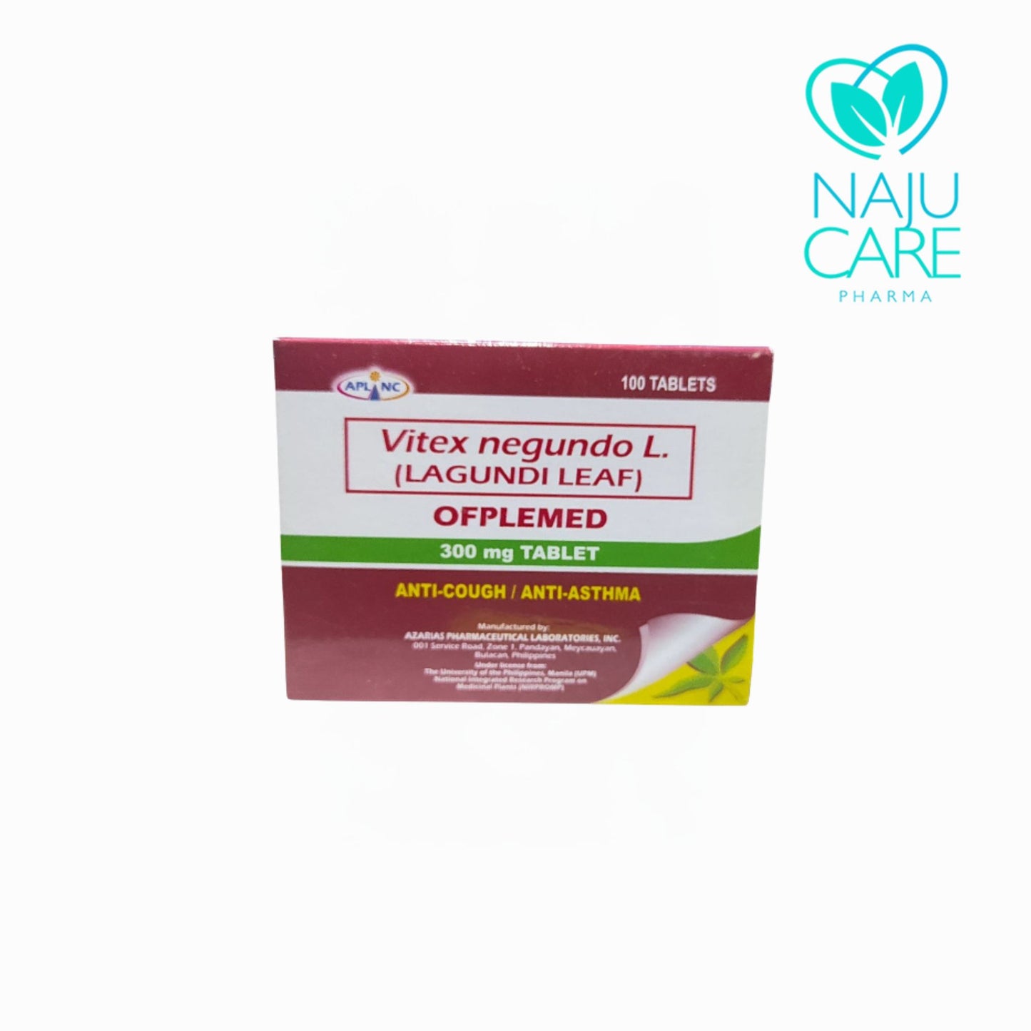 LAGUNDI LEAF 300mg/Tab (Ofplemed)
