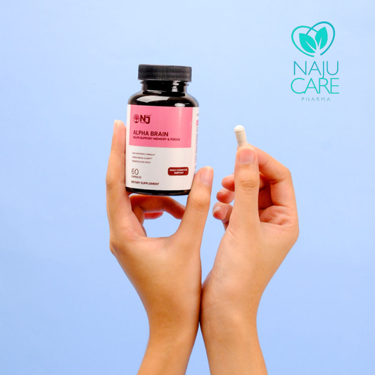 NAJU ALPHA BRAIN – Focus & Clarity Herbal Blend (60 Capsules)