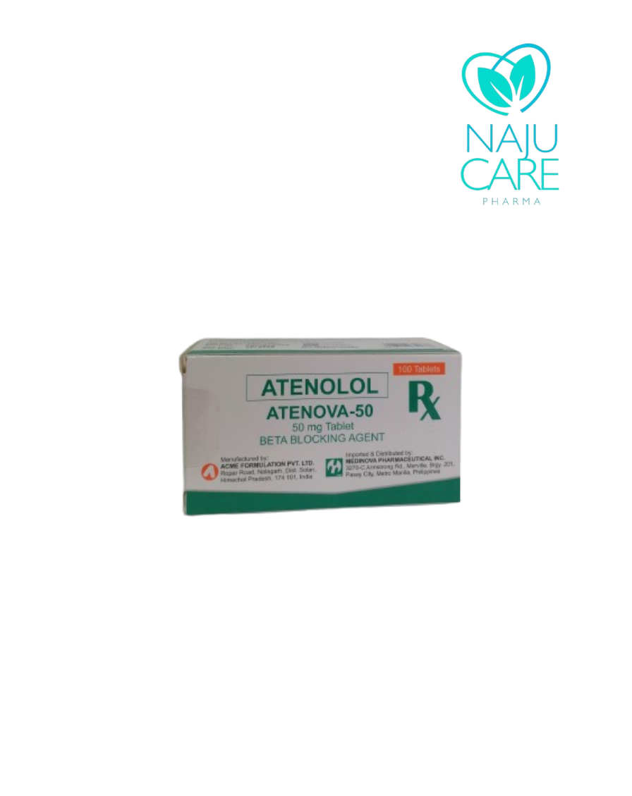 ATENOLOL 50mg/Tab (Atenova-50)