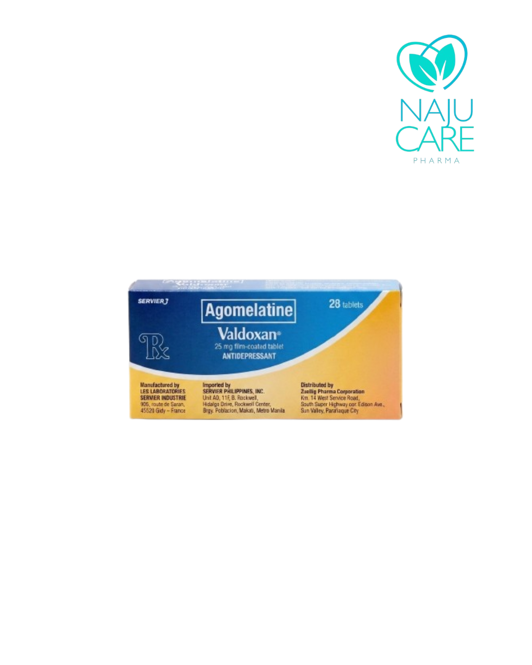AGOMELATINE 25mg Film Coated Tablet (Valdoxan)