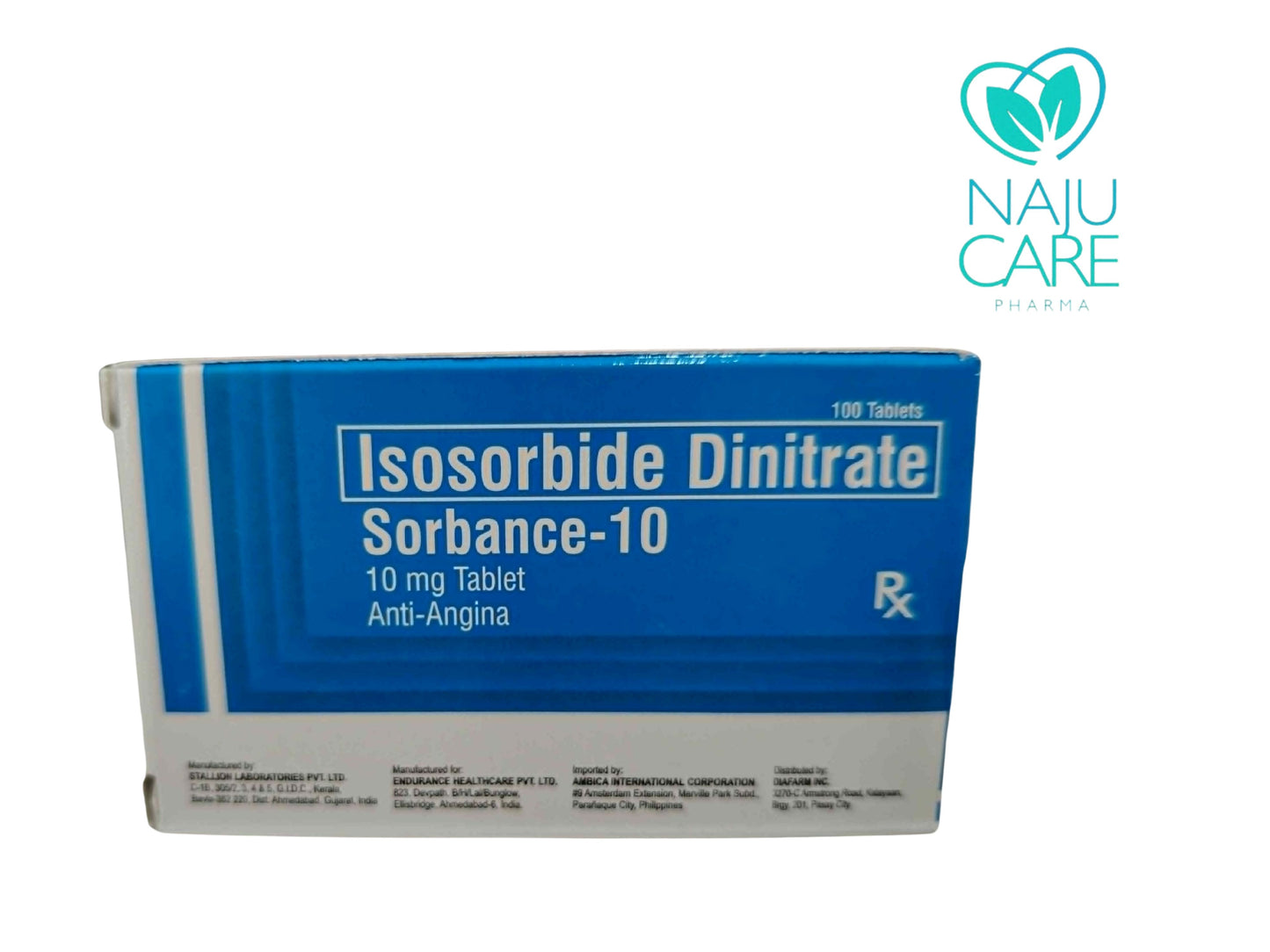 ISOSORBIDE DINITRATE 10mg/Tab (Sorbance-10)