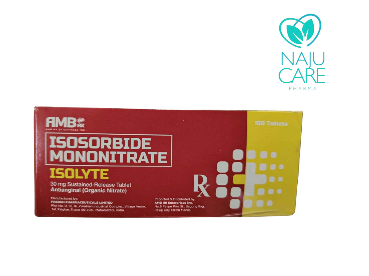 ISOSORBIDE MONONITRATE 30mg/SUSTAINED-RELEASE TABLET (Isolyte)