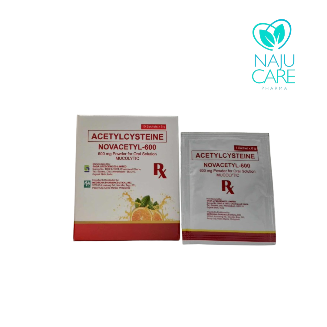 ACETYLCYSTEINE 600mg Powder For Oral Solution (NOVACETYL-600)