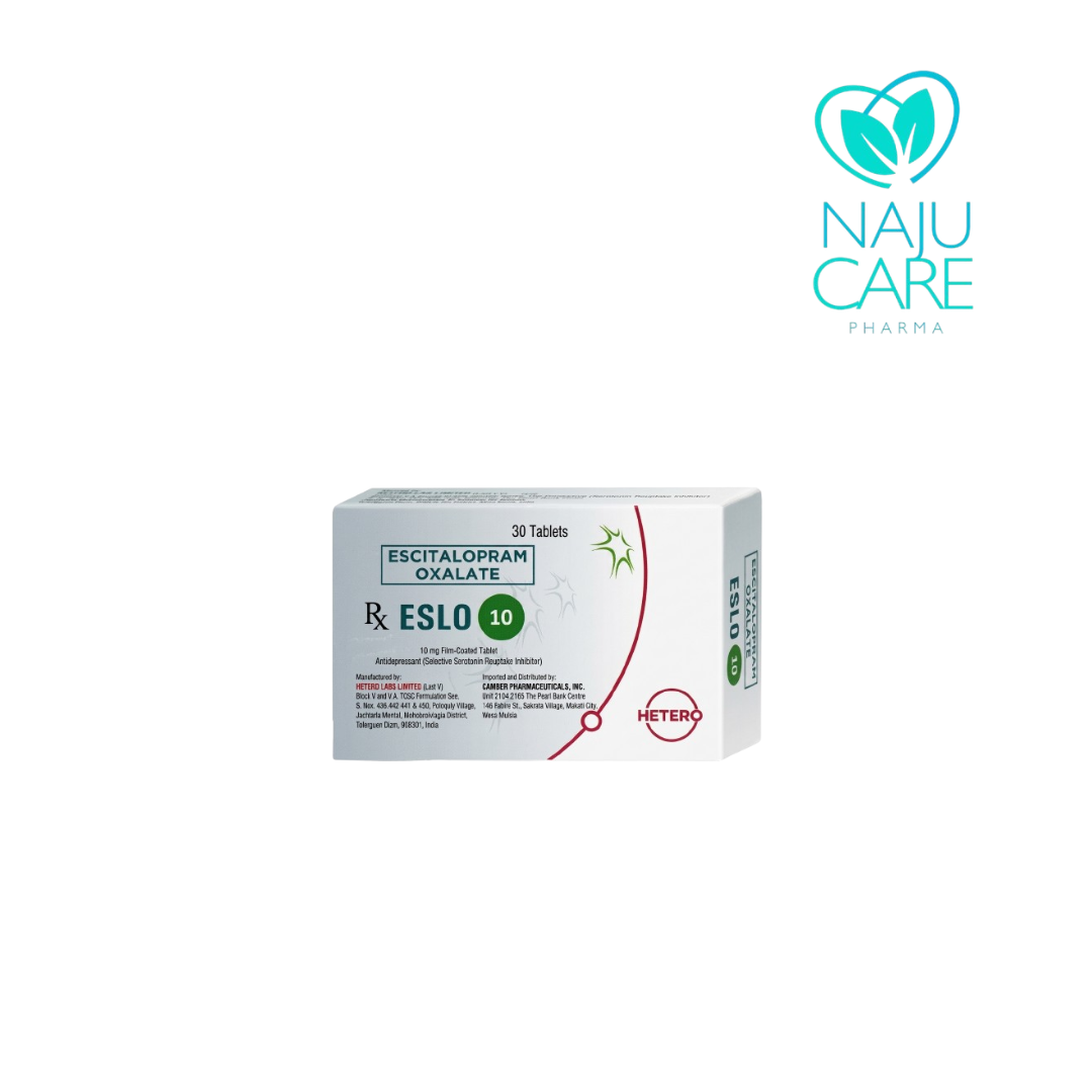 ESCITALOPRAM OXALATE 10mg Film Coated Tablet (ESLO 10)