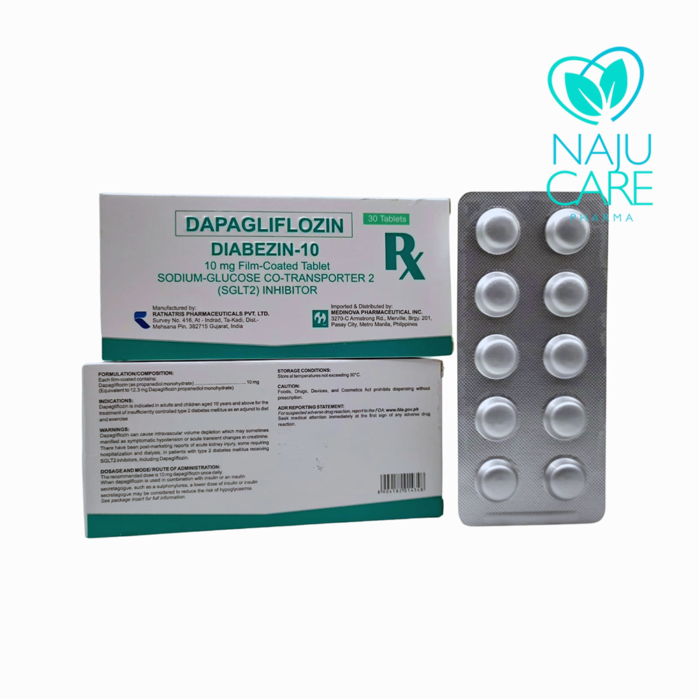 Dapagliflozin Diabezin-10 10mg Film-Coated Tablet 1 BOX