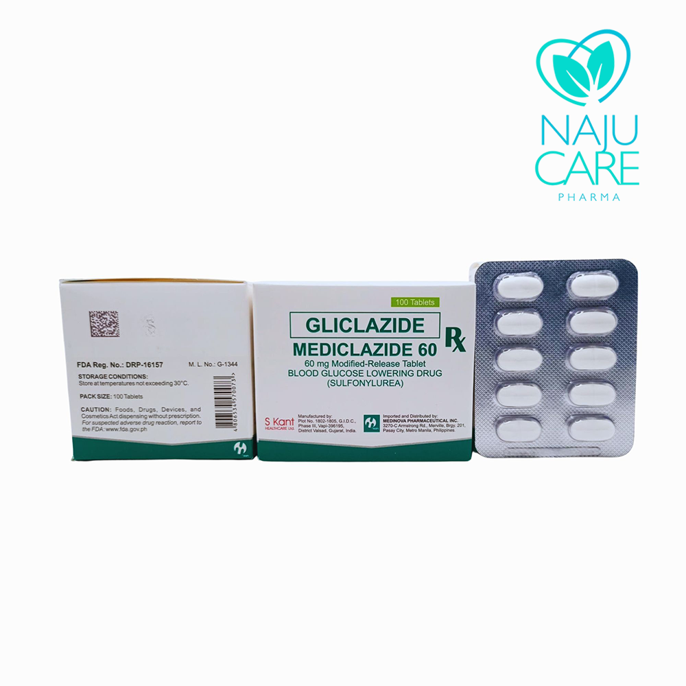 Gliclazide Medicliclazide 60 60mg Modified-Release Tablet 1 BOX