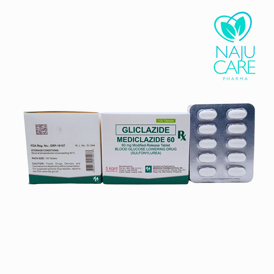 Gliclazide Medicliclazide 60 60mg Modified-Release Tablet 1 BOX