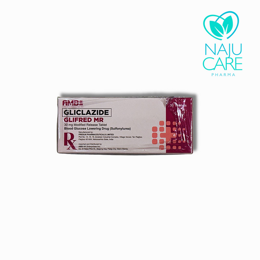 Gliclazide Glifred MR 30mg Tablet 1 BOX