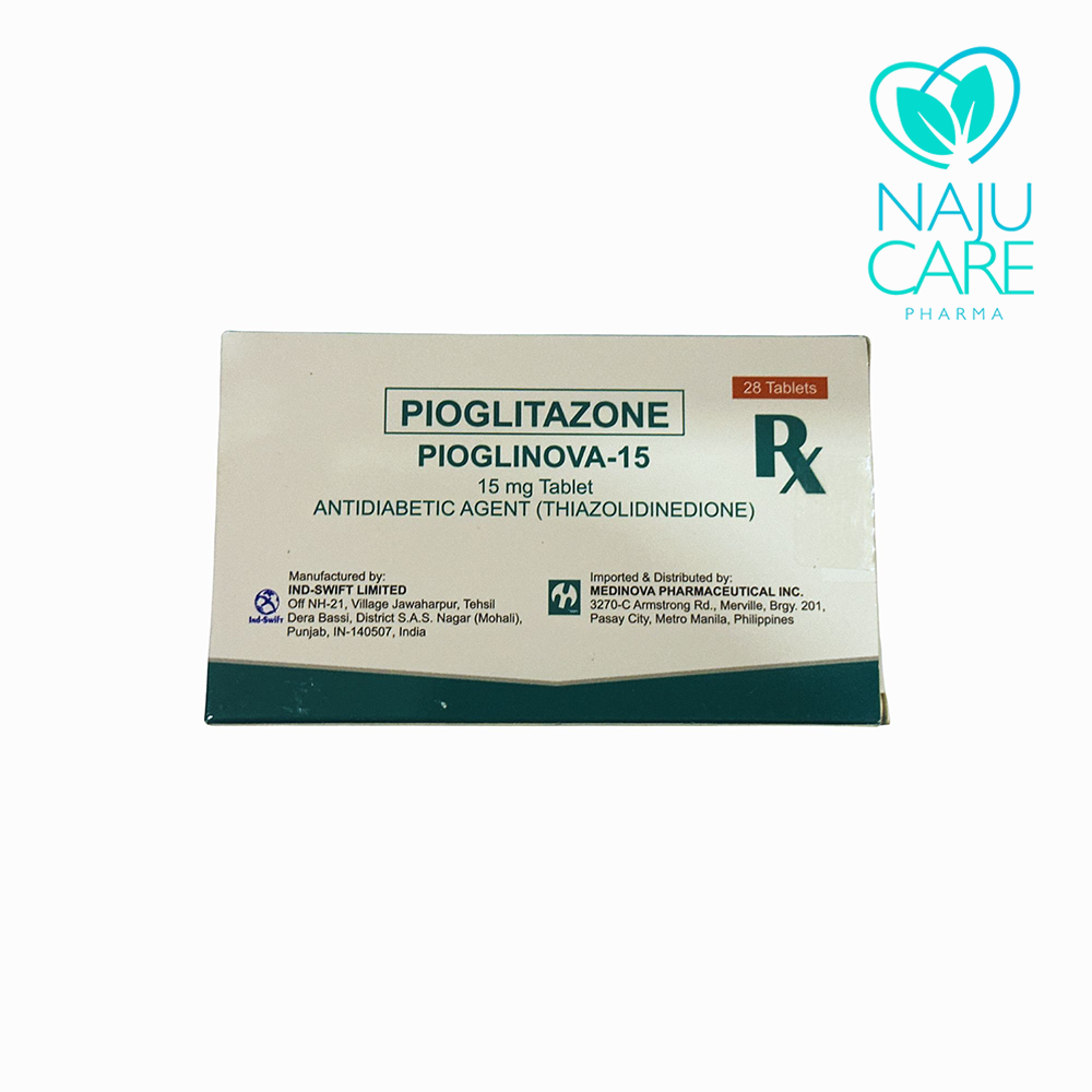 Pioglitazone Pioglinova 15mg Tablet 1 BOX