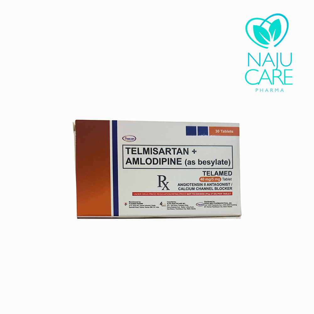 Telmisartan + Amlodipine TELAMED 40mg/5mg Tablet 1 BOX