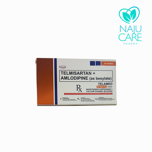 Telmisartan + Amlodipine TELAMED 40mg/5mg Tablet 1 BOX