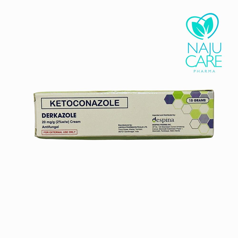 Ketoconazole Derkazole Cream 15g 1 BOX