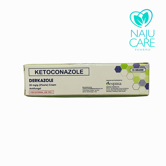 Ketoconazole Derkazole Cream 15g 1 BOX