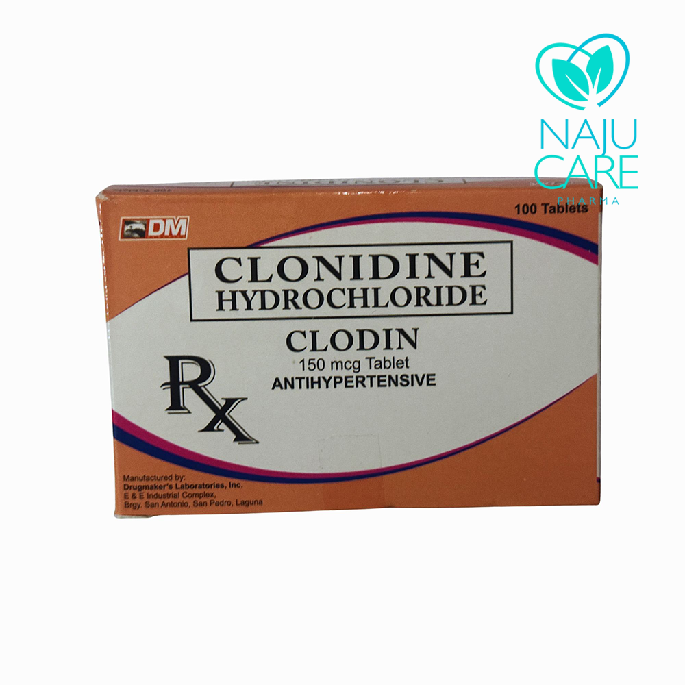 Clonidine Clodin 150mcg Tablet 1 BOX