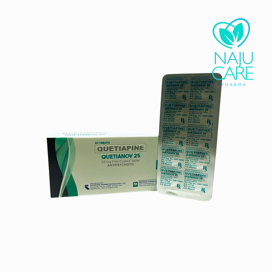 Quetiapine Quetianov 25mg Tablet 1 BOX