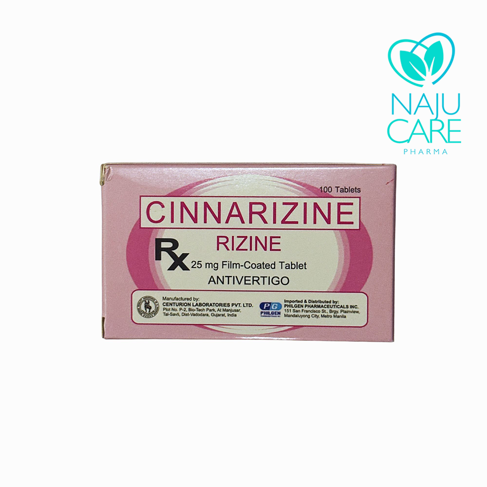 Cinnarizine RIZINE 25mg Tablet 1 BOX