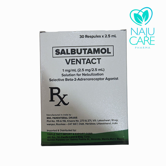 Salbutamol Ventact 1mg/ 2.5mg/2.5ml Nebules 1 BOX