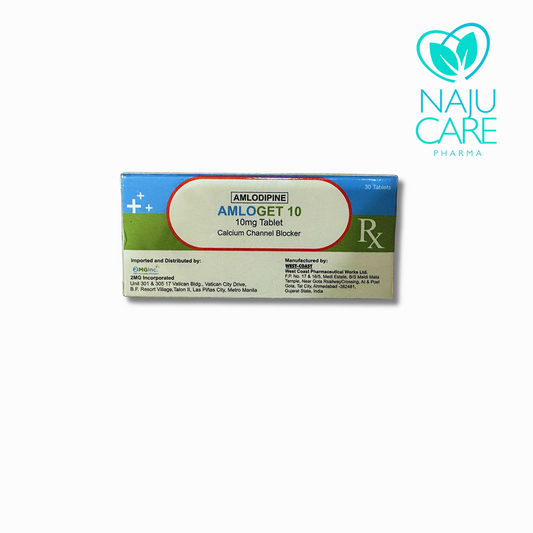 Amlodipine Amloget 10mg 1 BOX