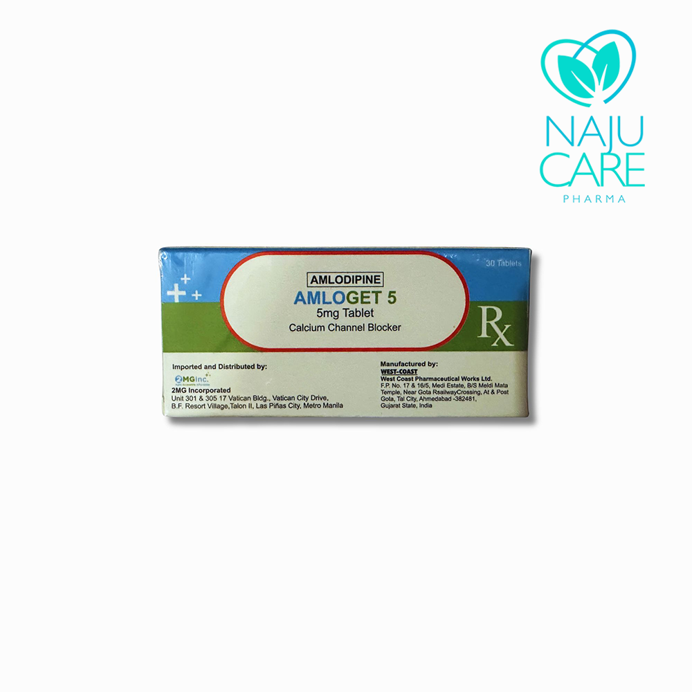 AMLODIPINE 5mg/Tablet (Amloget)