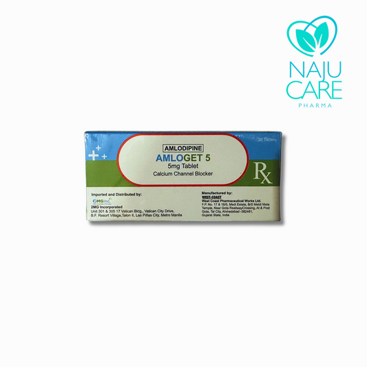 Amlodipine Amloget 5mg 1 BOX