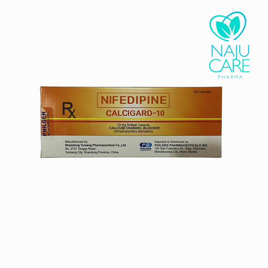 Nifedipine CALCIGARD 10mg Capsule 1 BOX