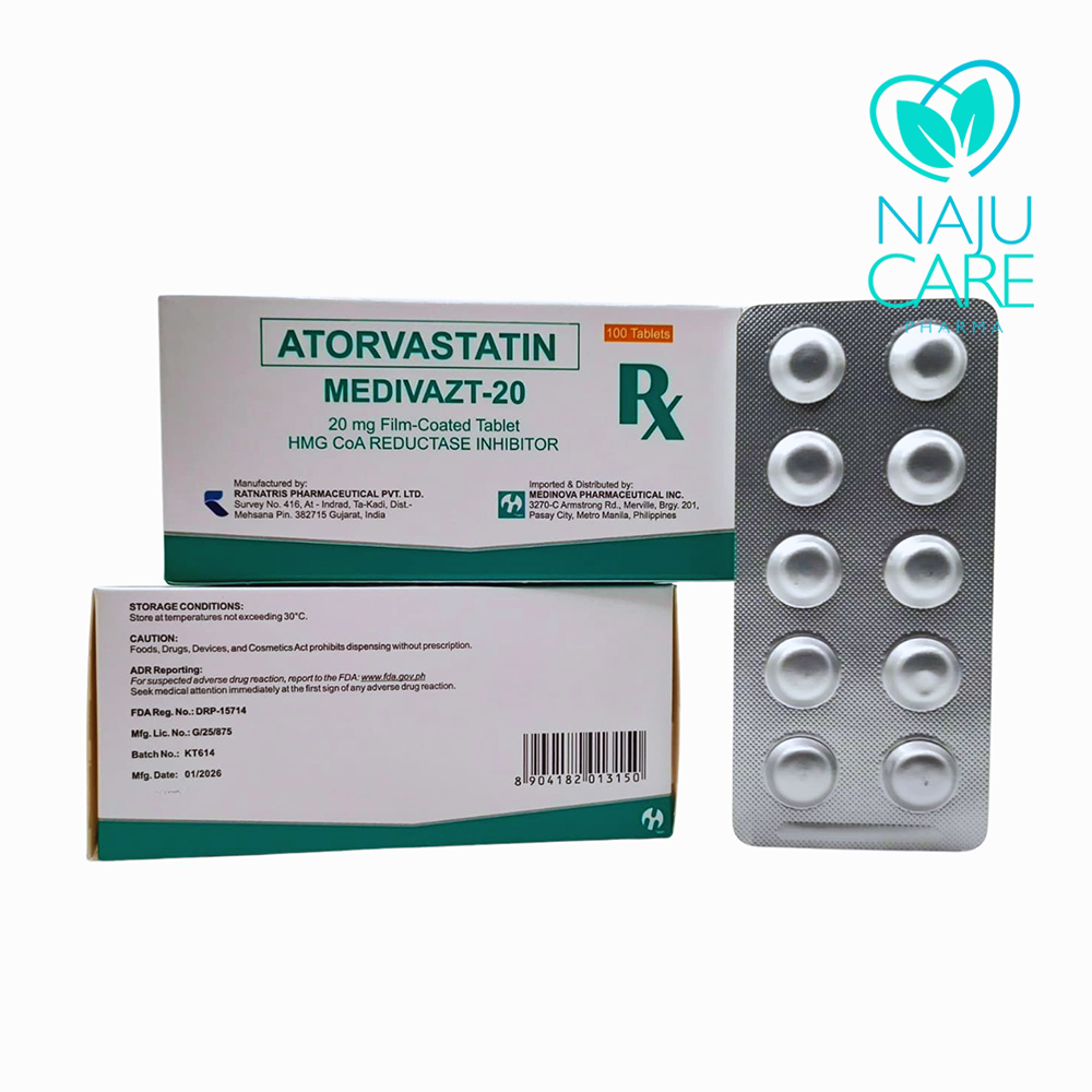 Atorvastatin Medivaz-20 20mg Film-Coated Tablet 1 BOX