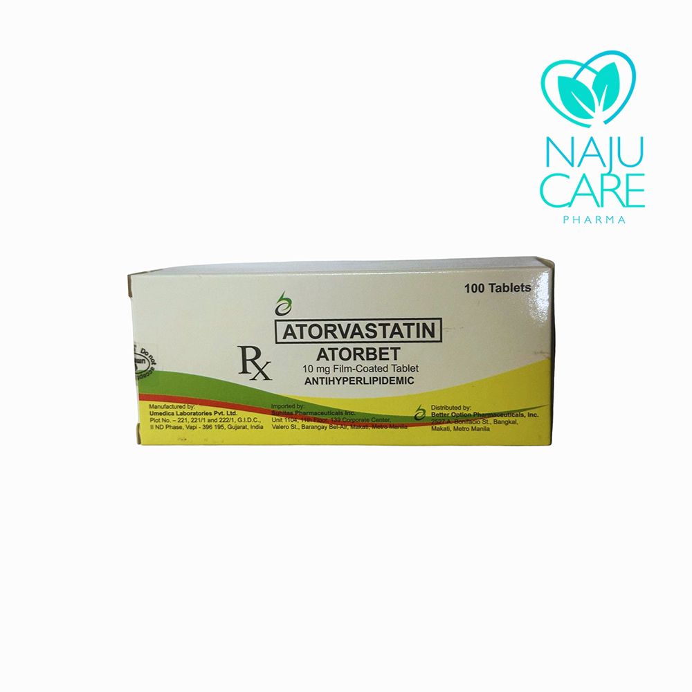 Atorvastatin Atorbet 10mg Film Tablet 1 BOX