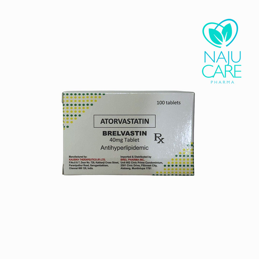 Atorvastatin Brelvastin 40mg Tablet 1 BOX