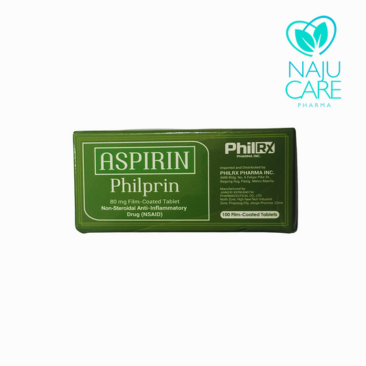 Aspirin Philprin 80mg Film Tablet 1 BOX
