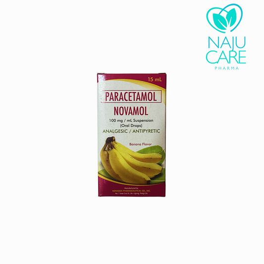 Paracetamol NOVAMOL 100mg/15ml Drops 1 BOX