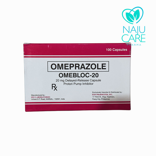 Omeprazole Omebloc 20mg Capsule 1 BOX