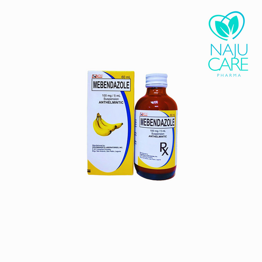 Mebendazole Anthelmintic 100mg/60ml Syrup 1 BOX