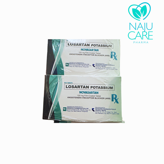 Losartan Potassium Novasartan 100mg Film-Coated Tablet 1 BOX