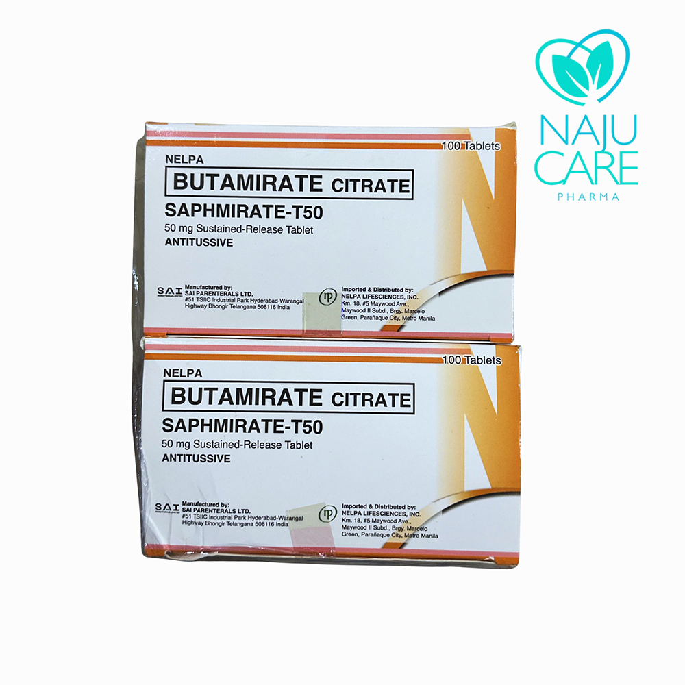 BUTAMIRATE 50mg/Tab (Saphmirate-T50)