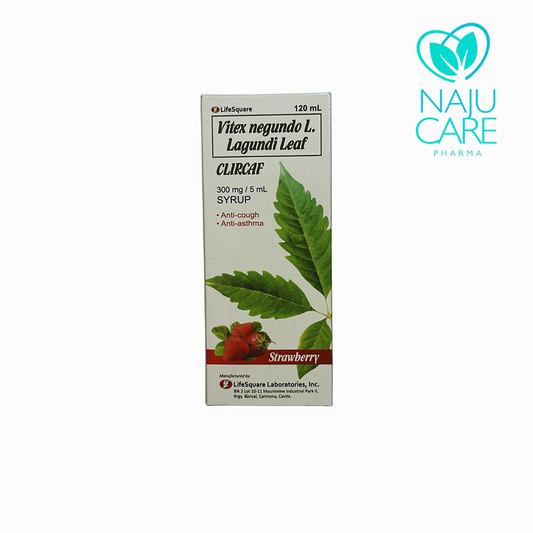 Lagundi CLIRCAF 300mg/120ml syrup 1 BOX